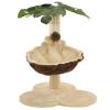 FBHappiness Cat Tree with Sisal Scratching Post, 50 cm, Beige and Brown view 3