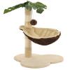 FBHappiness Cat Tree with Sisal Scratching Post, 50 cm, Beige and Brown view 4