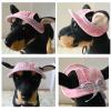 Round Bucket Hat for Small Dogs and Cats, Size L, Pink Tie-Dye view 4