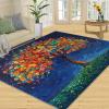 HYGIUID Dream Tree of Life Rug, Impressionist Floral Design, Non-Slip Washable Floor Rug for Living Room, Bedroom, Kitchen, Office, or Children's Room view 2