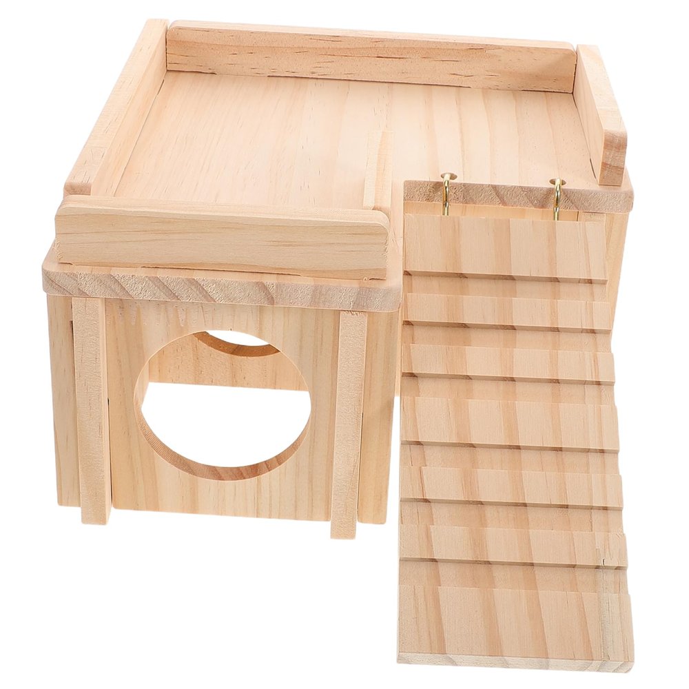 Bearded Dragon Hideout with Basking Platform and Climbing Ramp