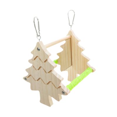 Folpus Parrot Double-Sided Mirror Perch Hanging Stand