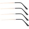 DIYEAH 2 Pairs of Elegant Metal Eyeglass Temples, Durable Fade-Resistant Replacement Arms for DIY Glasses view 1