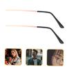 DIYEAH 2 Pairs of Elegant Metal Eyeglass Temples, Durable Fade-Resistant Replacement Arms for DIY Glasses view 2