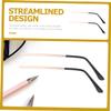 DIYEAH 2 Pairs of Elegant Metal Eyeglass Temples, Durable Fade-Resistant Replacement Arms for DIY Glasses view 4