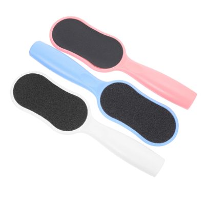 Mikinona 3-Piece Double-Sided Callus Remover for Foot Care, ABS and Sandpaper, Reusable for Home and Pedicure Salons