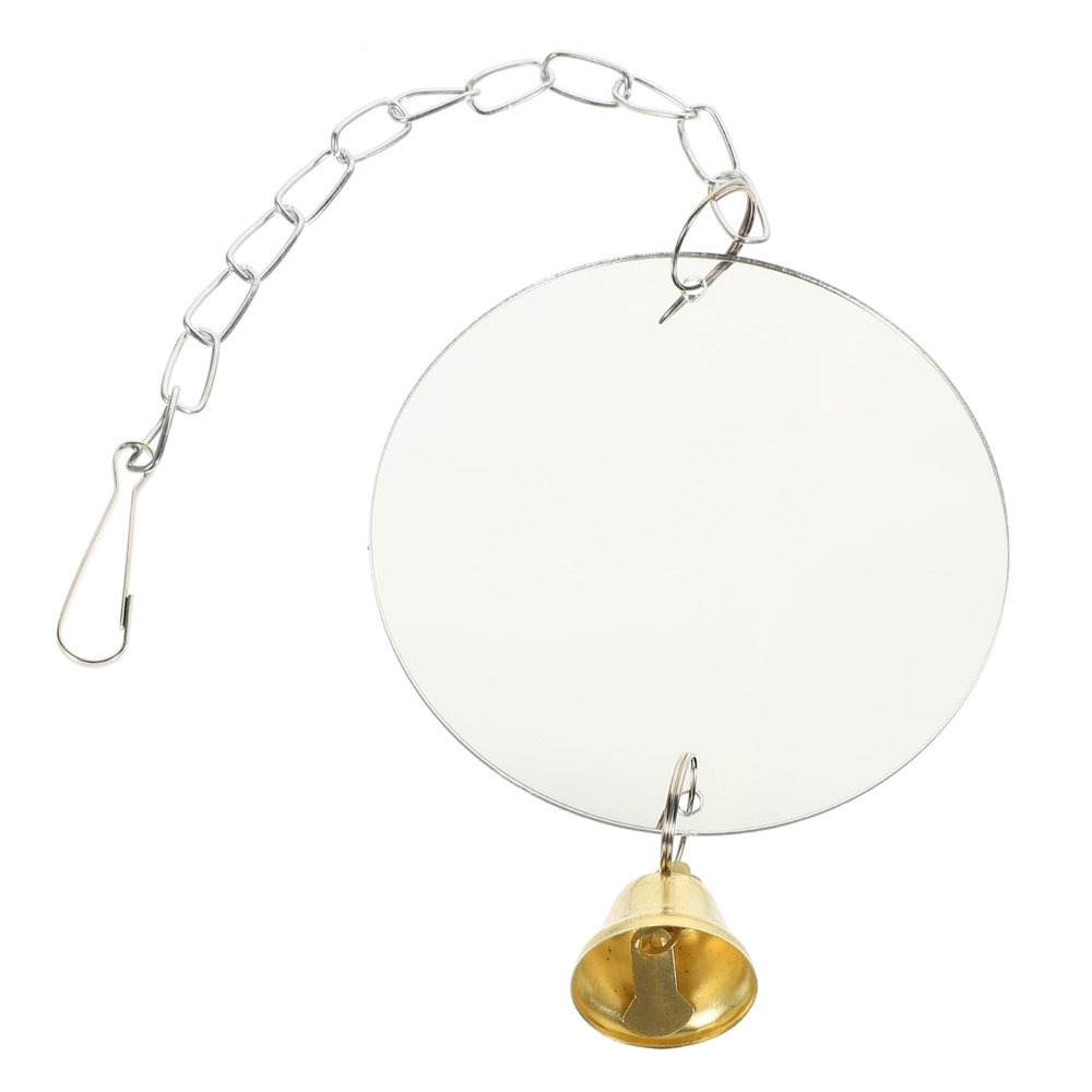 ibasenice Acrylic Bird Mirror with Bell