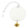ibasenice Acrylic Bird Mirror with Bell view 1