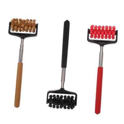 Telescopic Back Scratcher, 3-Piece Set, PP and Stainless Steel