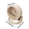 Wooden Hamster and Gerbil Wheel, Quiet Running Saucer view 2