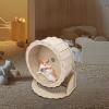 Wooden Hamster and Gerbil Wheel, Quiet Running Saucer view 3