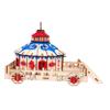 GRIRIW Wooden Hamster House with Jumping Platform and Hideout for Guinea Pigs and Rats view 1