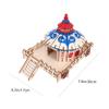GRIRIW Wooden Hamster House with Jumping Platform and Hideout for Guinea Pigs and Rats view 2