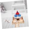 GRIRIW Wooden Hamster House with Jumping Platform and Hideout for Guinea Pigs and Rats view 4