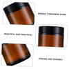 Refillable 15 g Glass Cream Jars, Brown, 15-Pack view 3