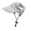 Adjustable Dog Baseball Cap, Summer Sun Protection Hat with Ear Holes (Gray, XL) view 1