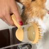 Non-Slip Pet Bath Brush with Soap Dispenser view 4