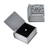 nbeads 2-Piece Tooth Boxes, Silver Book-Shaped Tooth and Curl Holders, Metal Keepsake Organizers, 3.95 x 2.2 x 3.95 cm view 1