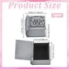 nbeads 2-Piece Tooth Boxes, Silver Book-Shaped Tooth and Curl Holders, Metal Keepsake Organizers, 3.95 x 2.2 x 3.95 cm view 2