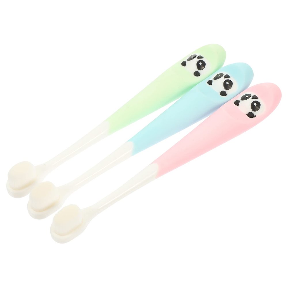 CALLARON Children's Toothbrushes for Ages 3–12, Soft Bristles, 3-Pack, Random Color