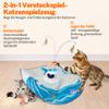 Toozey Interactive Cat Toy with 3 Detachable Feathers, Blue view 2