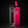 ENAVIE Shaker Bottle, 550 ml, Tempered Glass with Neoprene Sleeve, Shaker Ball, Magenta view 1