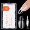 Modelones 216-Piece Full-Cover Almond Nail Tips Set, 12 Sizes view 1
