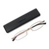 MMOWW Ultra-Thin Metal Reading Glasses with Unique Expandable Slim Case view 1