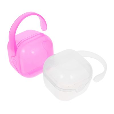 BESPORTBLE 2-Piece PP Pacifier Holder Set, Portable Pacifier Case for Baby Pacifiers