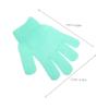 4 Pairs Nylon Exfoliating Shower Gloves with Hanging Loops, Washable view 2