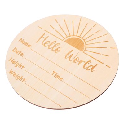 MAGICLULU Round Birth Announcement Sign for Newborn Baby Photos