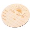 MAGICLULU Round Birth Announcement Sign for Newborn Baby Photos view 1