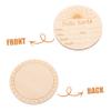 MAGICLULU Round Birth Announcement Sign for Newborn Baby Photos view 2