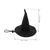 Pet Halloween Hats, 2 Pieces, Polyester, Black view 2