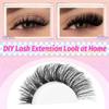 Fluffy Lash Clusters DIY Eyelash Extensions, 80D, D Curl, 10–18 mm view 3
