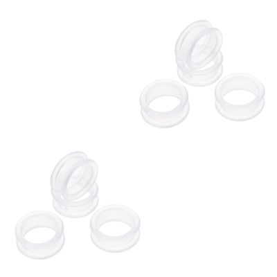 Toyvian 16-Piece Silicone Finger Rings for Scissors