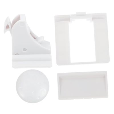 IMIKEYA 10-Pack Magnetic Cabinet Locks, White ABS, with Keys