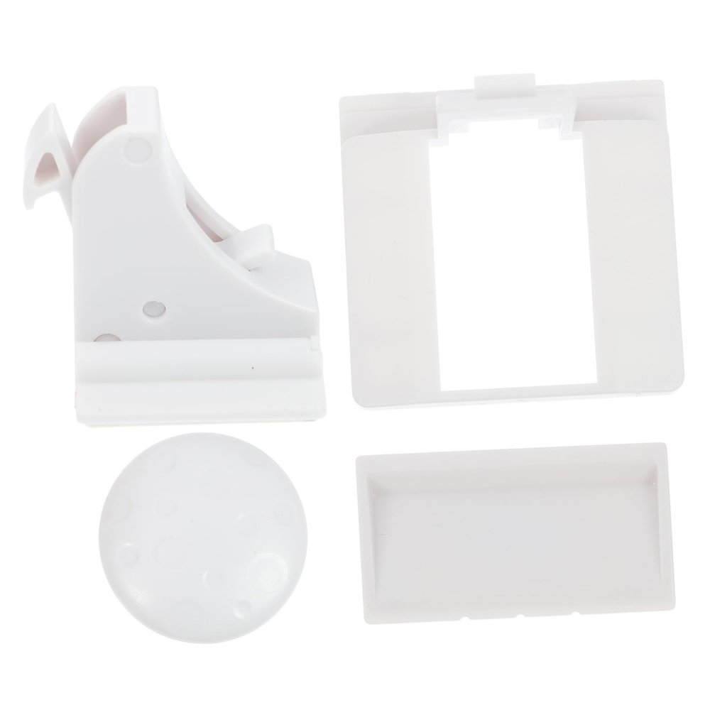 IMIKEYA 10-Pack Magnetic Cabinet Locks, White ABS, with Keys