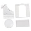 IMIKEYA 10-Pack Magnetic Cabinet Locks, White ABS, with Keys view 1