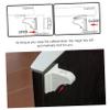 IMIKEYA 10-Pack Magnetic Cabinet Locks, White ABS, with Keys view 2