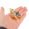 SAFIGLE 2-Piece Gold Glass Roller Bottles, Star-Shaped view 4