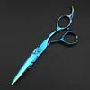 Professional Japan 440C 6-Inch Green Hair Cutting and Thinning Scissors view 2