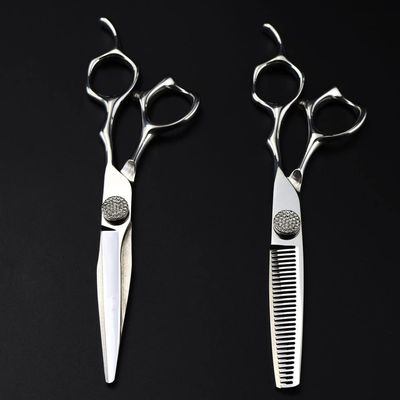 6-Inch Professional JP 440C Steel Hair Cutting Scissors Set