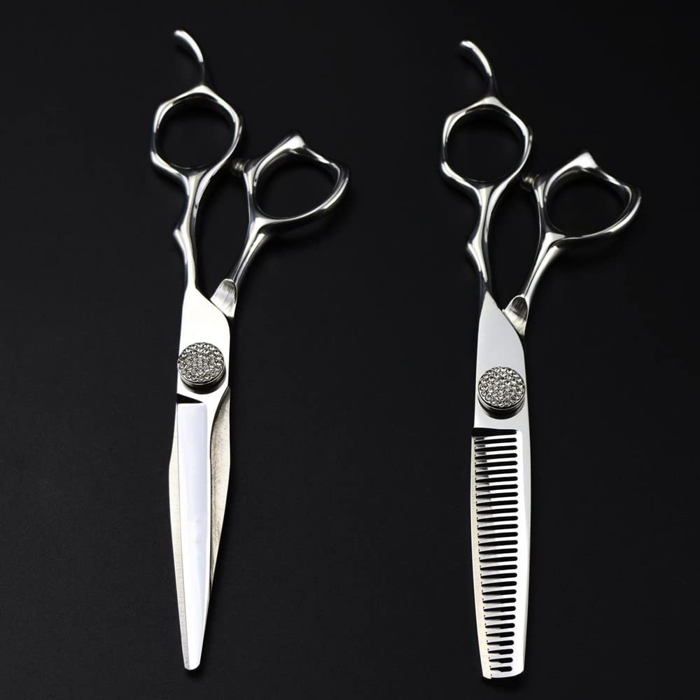 6-Inch Professional JP 440C Steel Hair Cutting Scissors Set