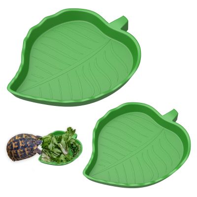 Pawfly 2 Pcs Leaf Reptile Water Bowl