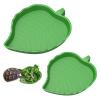 Pawfly 2 Pcs Leaf Reptile Water Bowl view 1