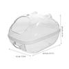 UPKOCH Hamster Sand Bath with PP Splash Guard for Small Animals view 2