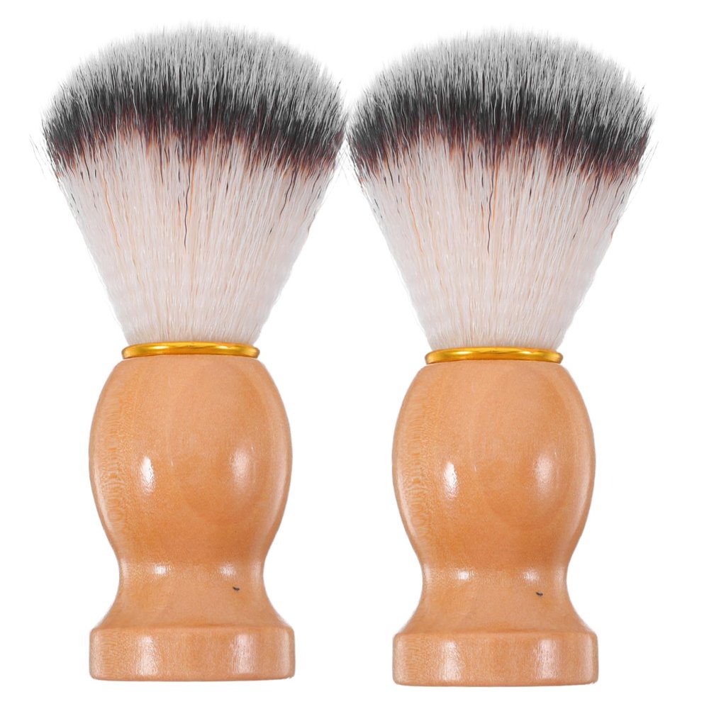 VALICLUD 2-Pack Shaving Brushes for Men, Soft Bristles, Ergonomic Handle