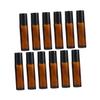 VALICLUD 12-Pack 5 ml Brown Roll-On Glass Bottles for Essential Oils view 1