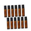 VALICLUD 12-Pack 5 ml Brown Roll-On Glass Bottles for Essential Oils view 3